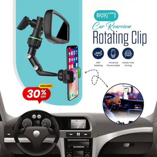 Car Rearview 360 Rotating Clip