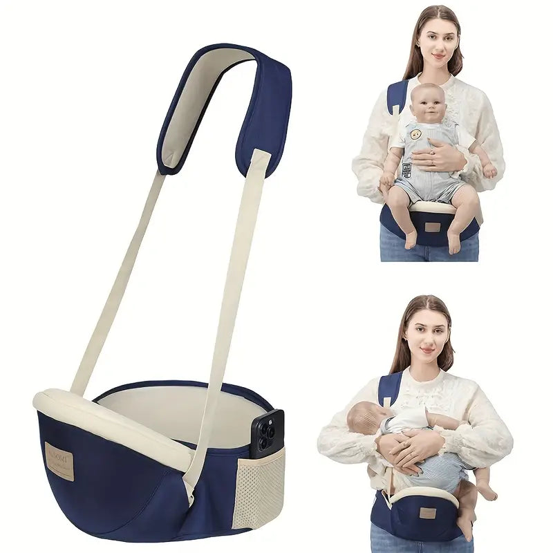 All-Season Multifunctional Baby Waist Stool Carrier | Ergonomic Hipseat for Front-Facing Carry