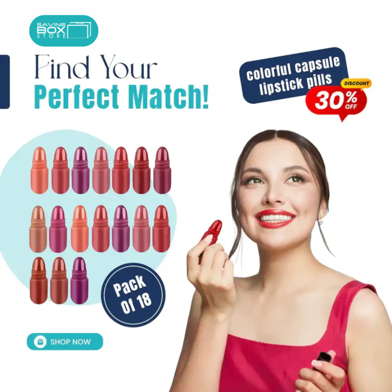 Colorful Capsule Lipstick Pills