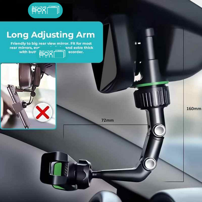 Car Rearview 360 Rotating Clip