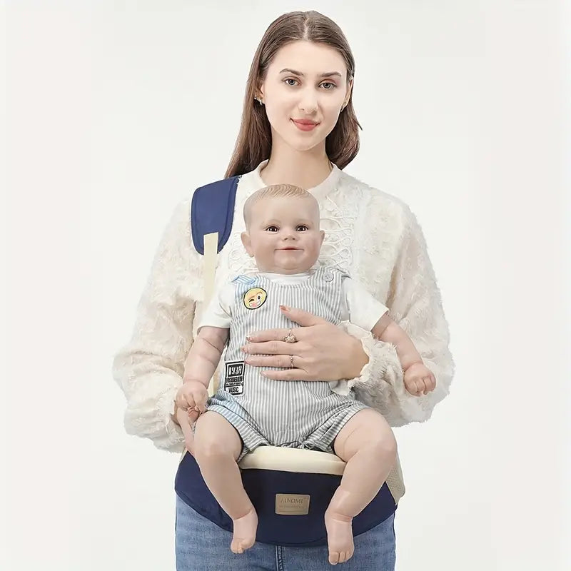All-Season Multifunctional Baby Waist Stool Carrier | Ergonomic Hipseat for Front-Facing Carry